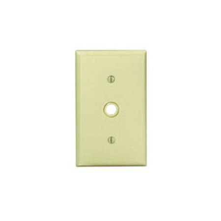 LEVITON Telephone/Cable 1 Gang Wallplate 80718-E